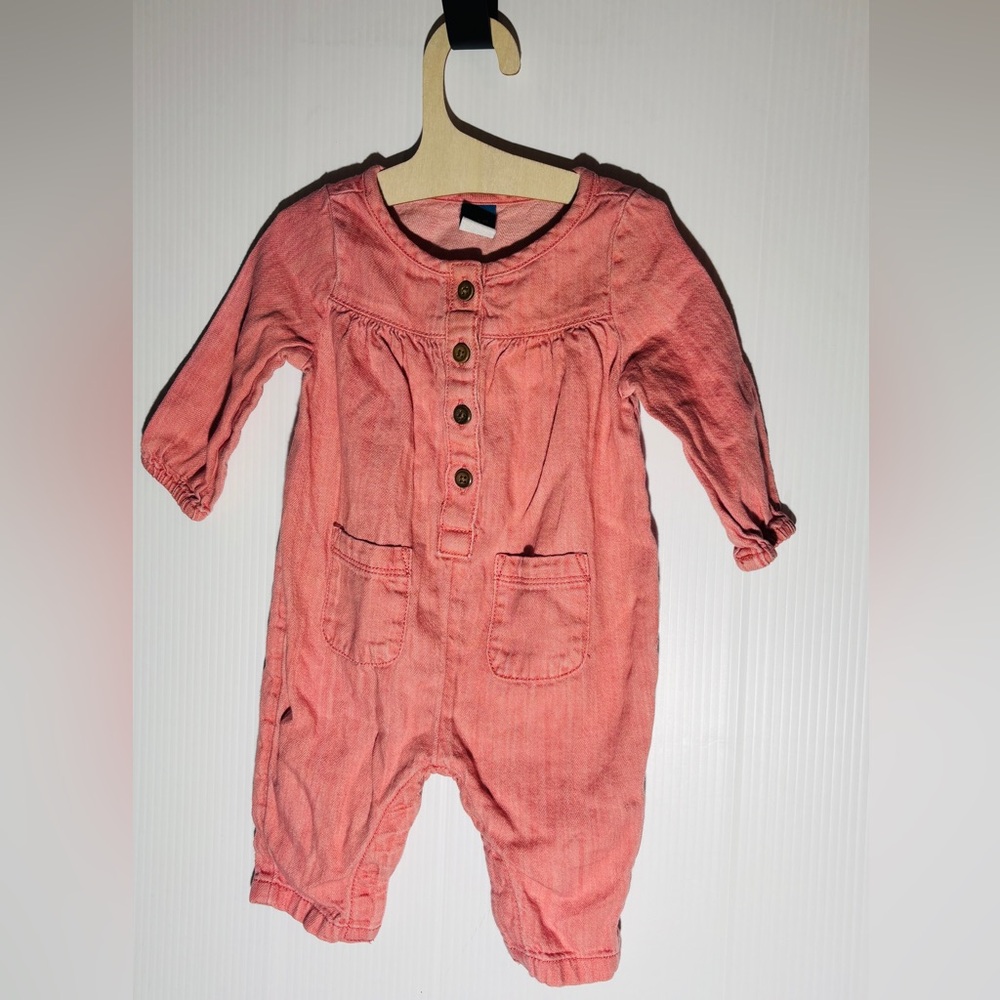 Old Navy Coral Baby Romper 0-3 months